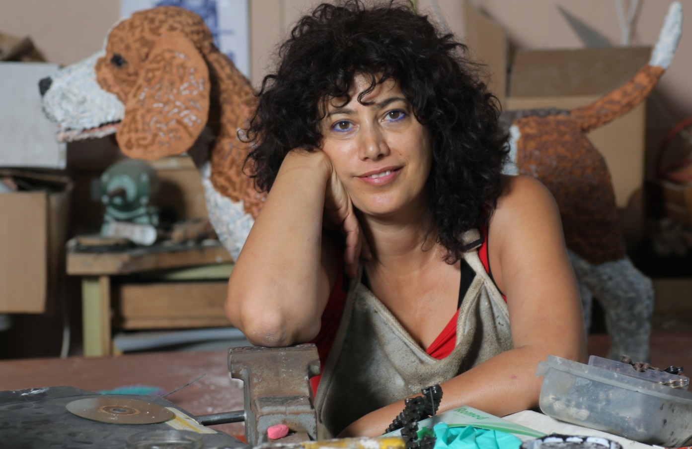 Nirit Levav Packer in her gallery